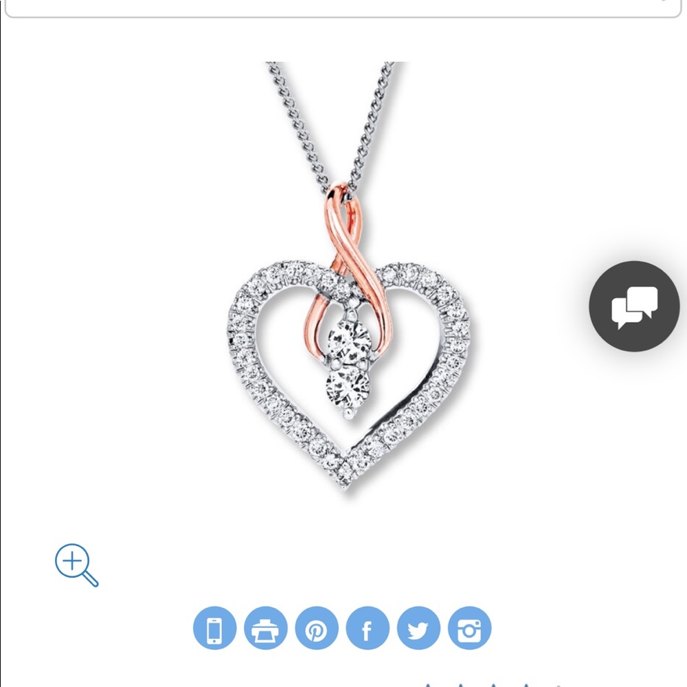 Kay Jewelers “Ever Us” 1/2 ct Diamond Necklace